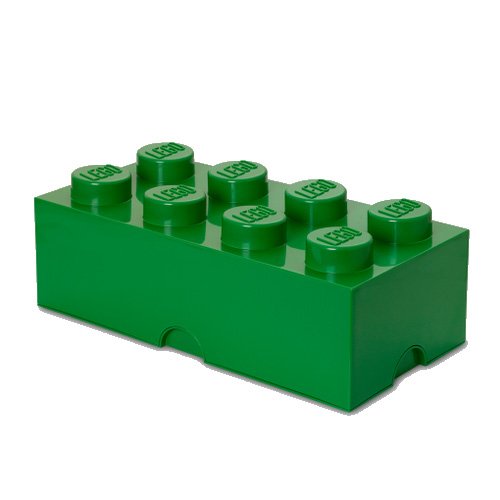 Lego 40041734 LEGO STORAGE BRICK 8 DARK GREEN