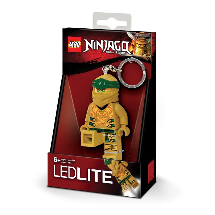 KE153 Privjesak za ključeve sa LED svijetlom Zlatni Ninja