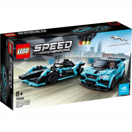 Lego 76898 Formula E Panasonic Jaguar Racing Gen2 Car & Jaguar I-PACE ETROPHY