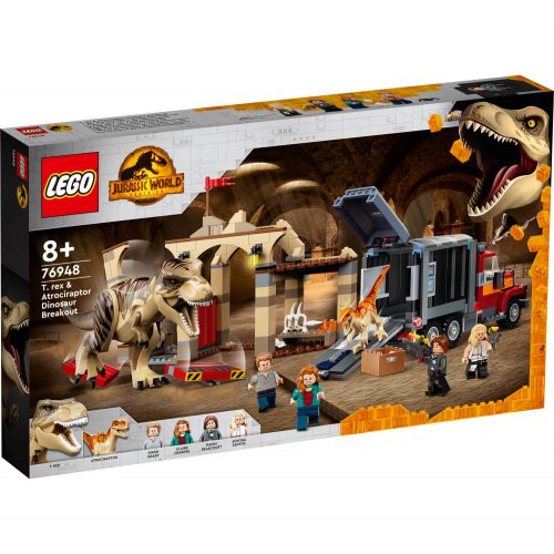 Lego 76948 T. Rex & Atrociraptor: Bjekstvo Dinosaurusa