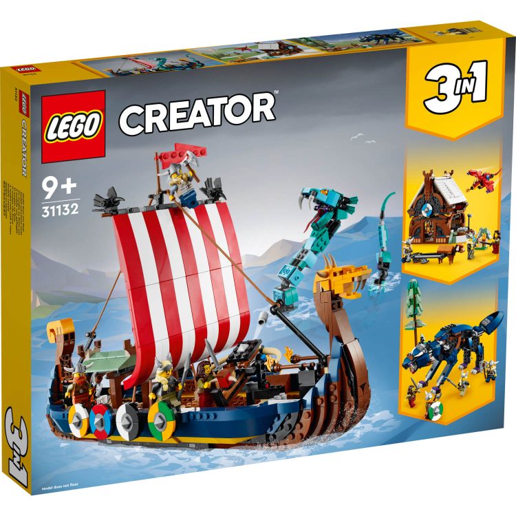 LEGO Creator 31132 Vikinški brod i Midgard zmija