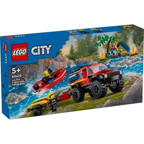 Lego 60412 Vatrogasno Vozilo 4x4 Sa Spasilačkim Čamcem