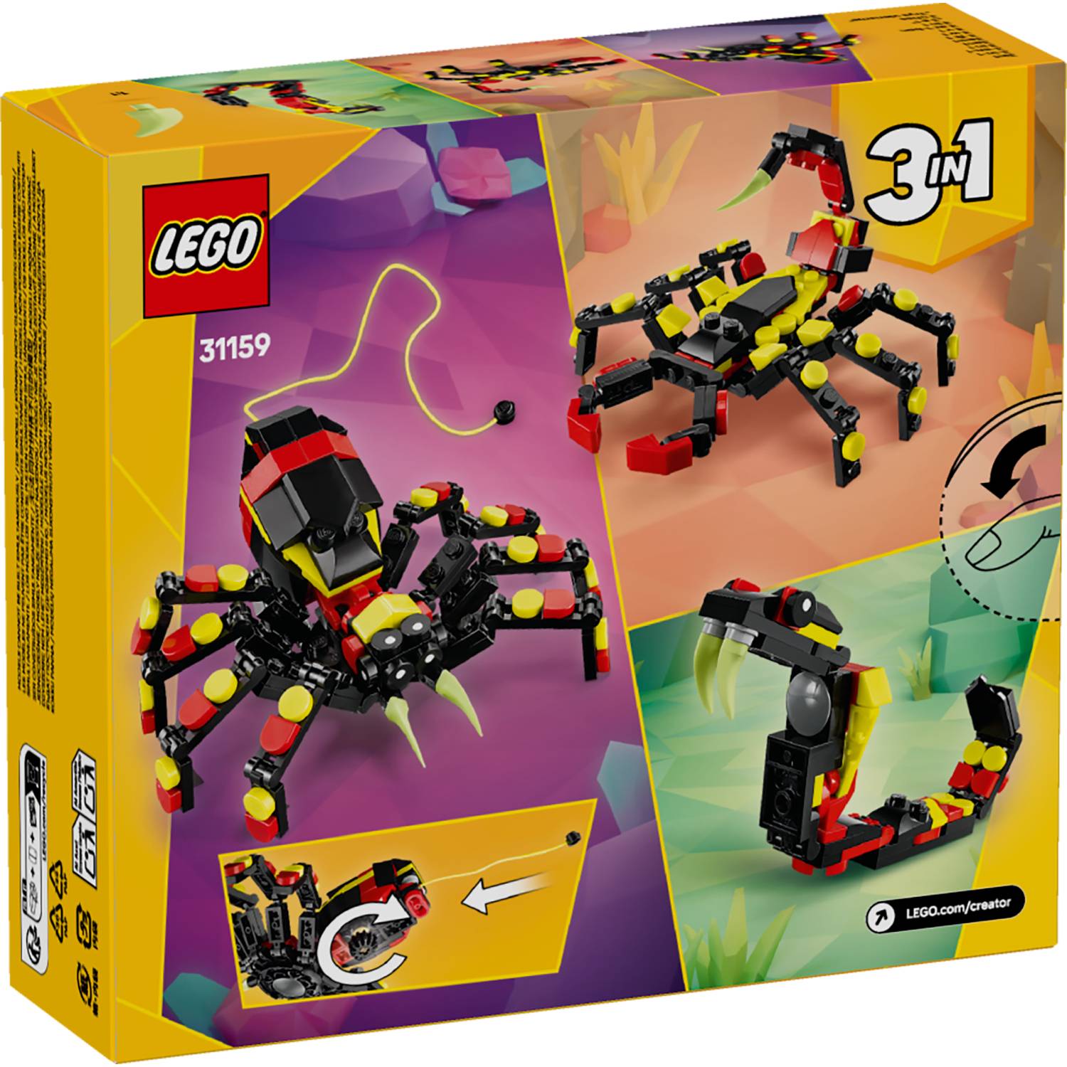 Lego 31159 Divlje životinje: opaki pauk