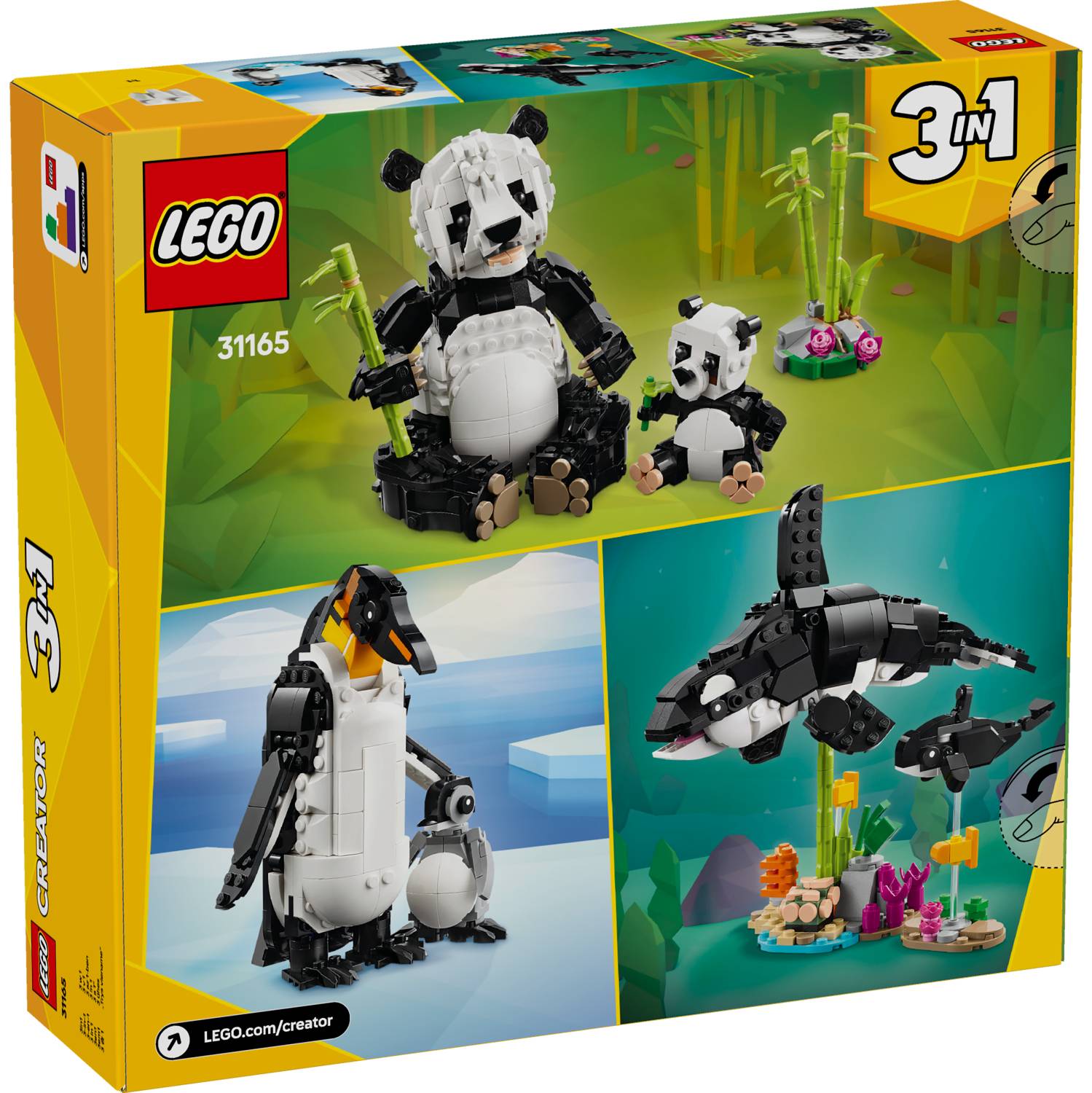 Lego 31165 Divlje životinje: obitelj panda