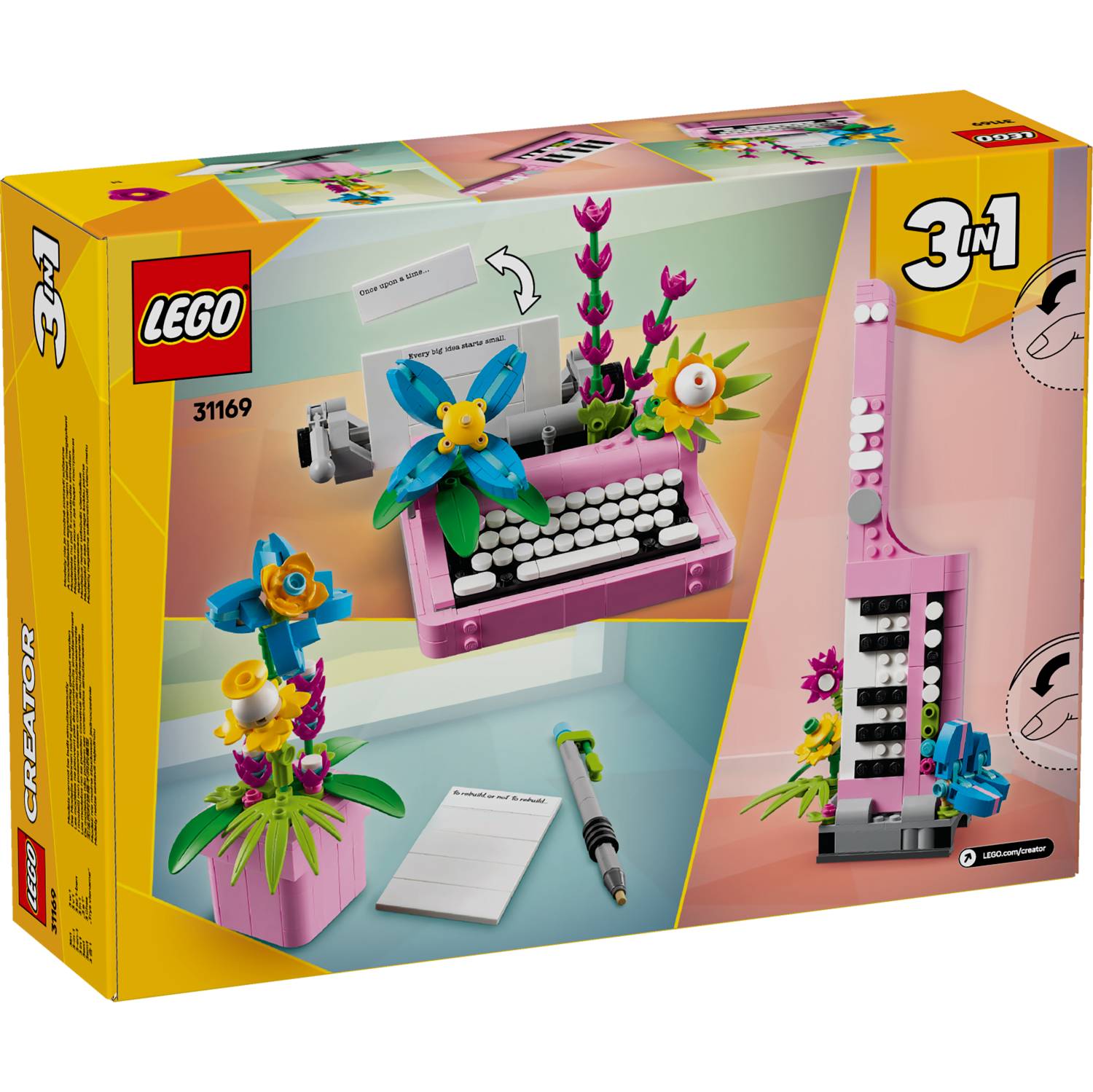 Lego 31169 Pisaći stroj s cvijećem