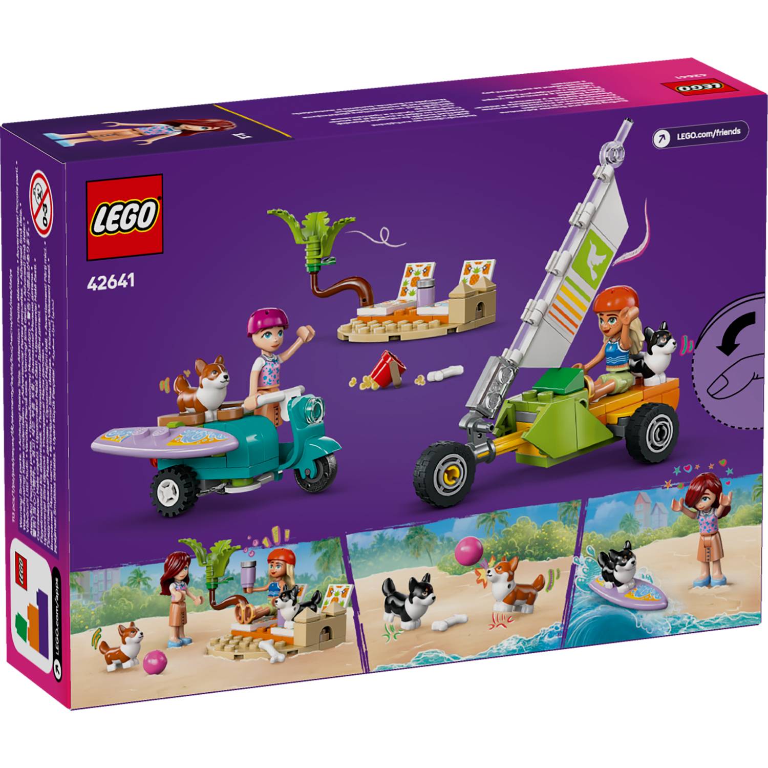 Lego 42641 Pustolovina na skuteru sa psima surferima