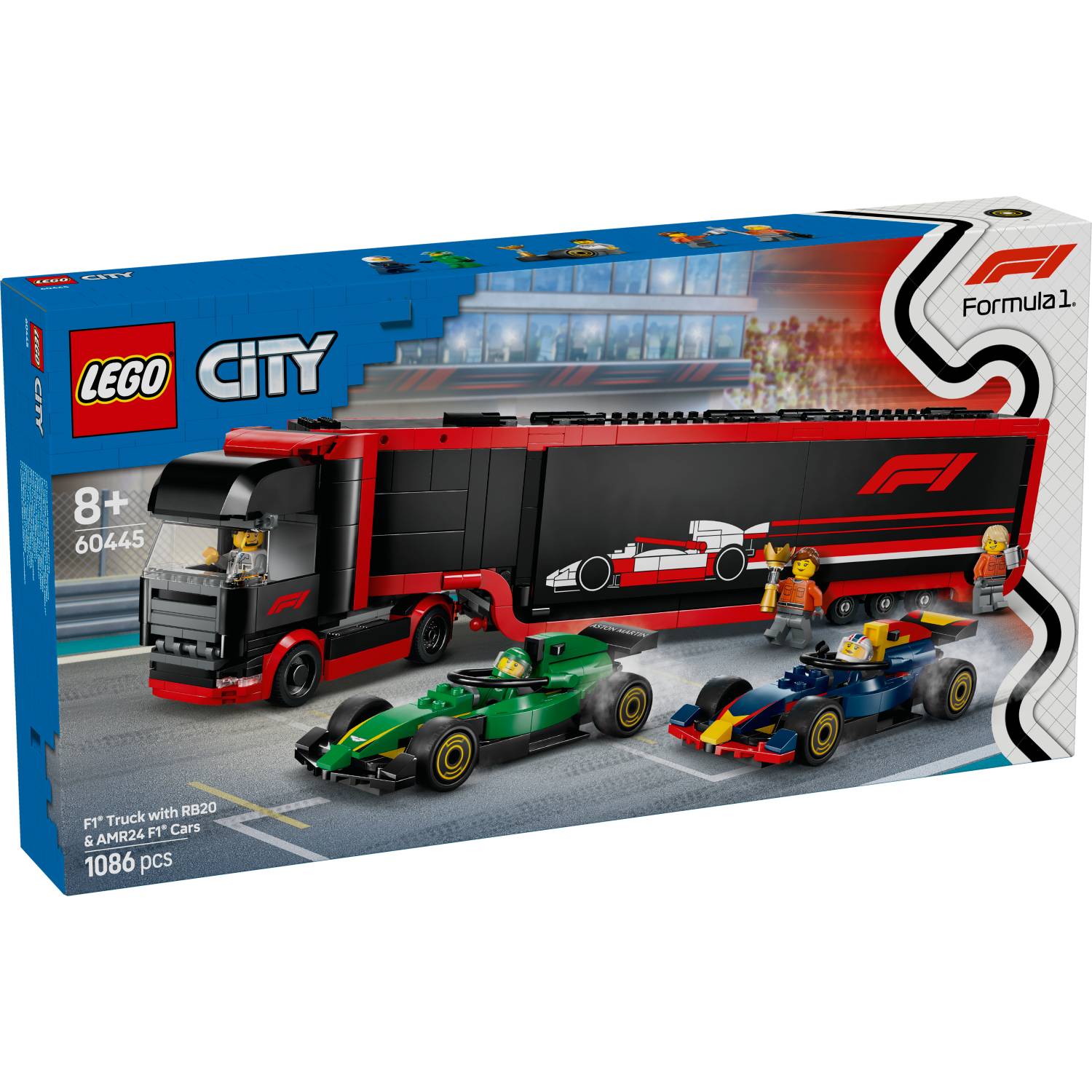 Lego 60445 Kamion za F1® s autima RB20 i AMR24 za F1®