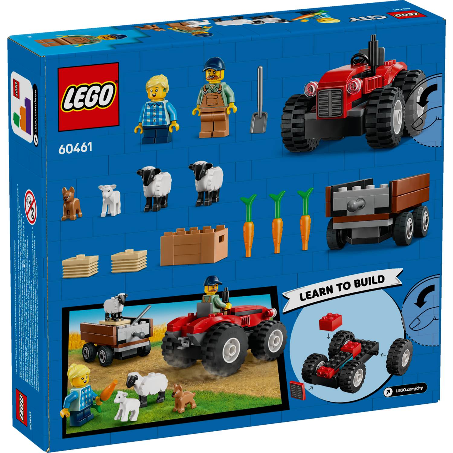 Lego 60461 Crveni traktor s prikolicom i ovce