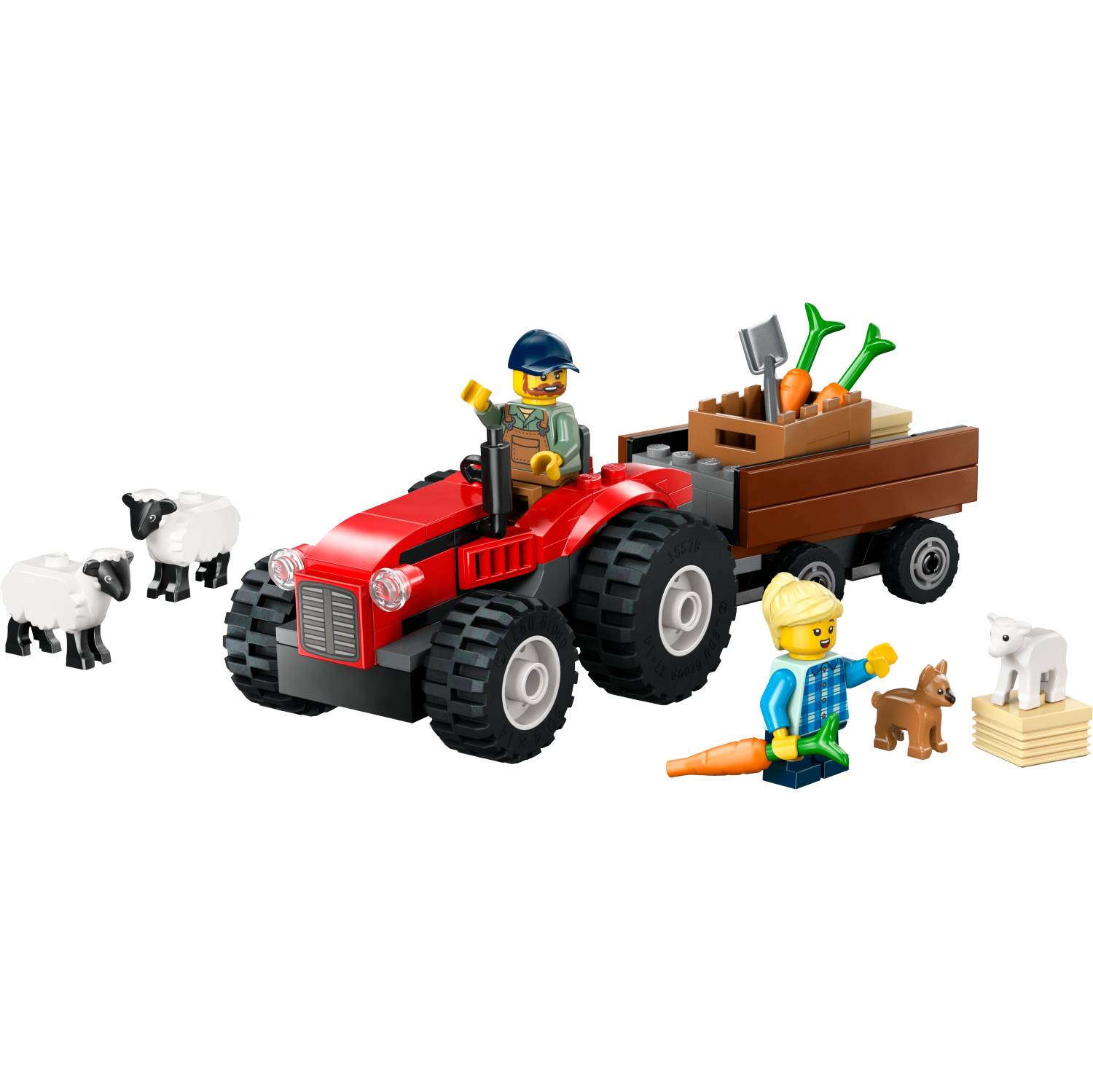 Lego 60461 Crveni traktor s prikolicom i ovce