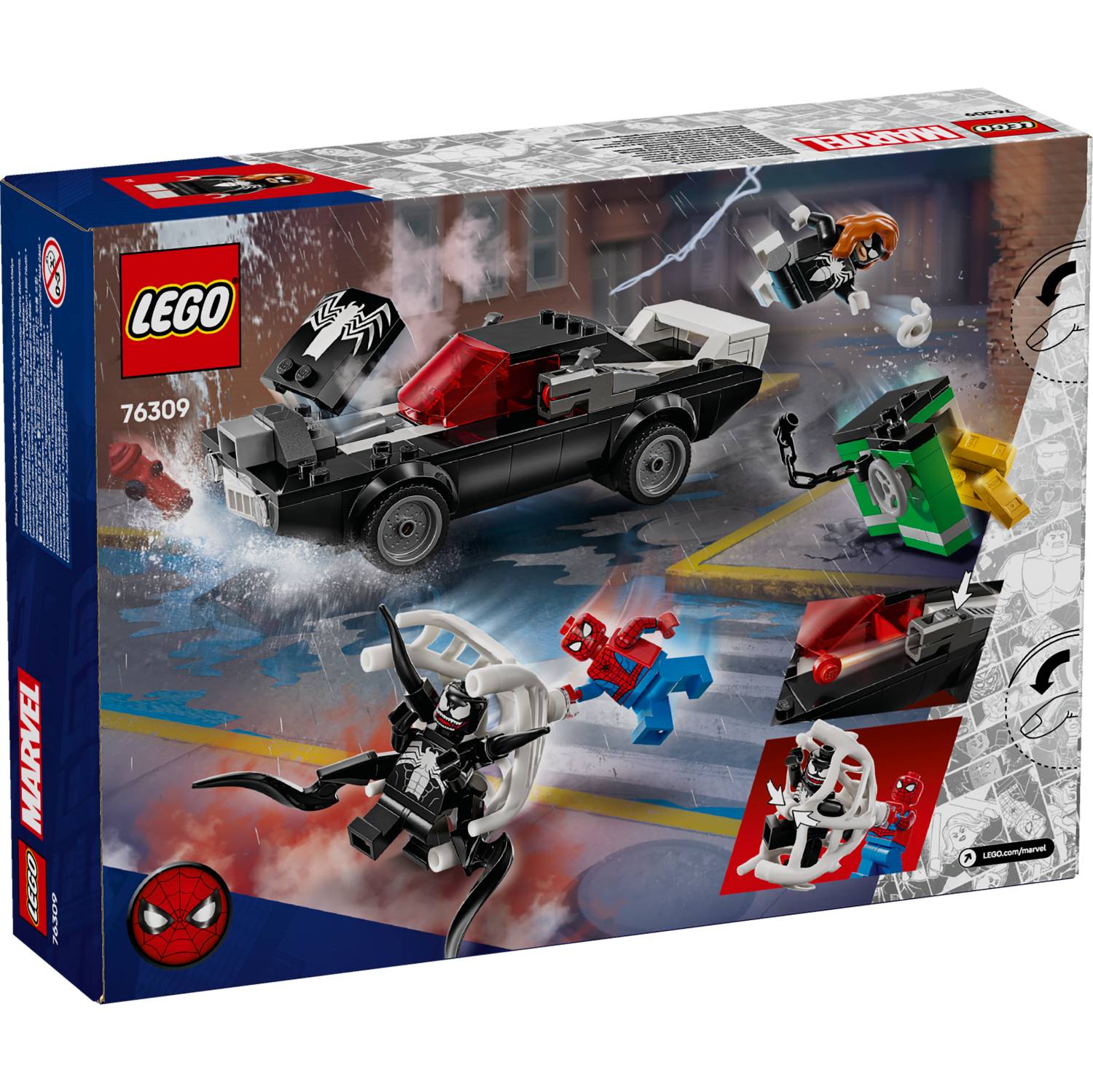 Lego 76309 Spider-Man protiv Venoma u sportskom autu