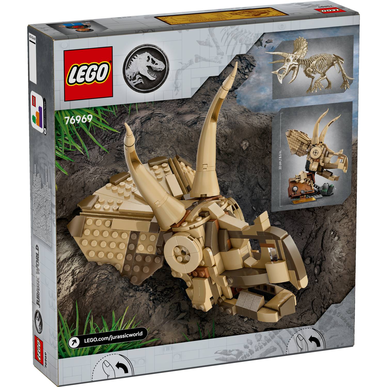 Lego 76969 Fosili dinosaura: lubanja triceratopsa