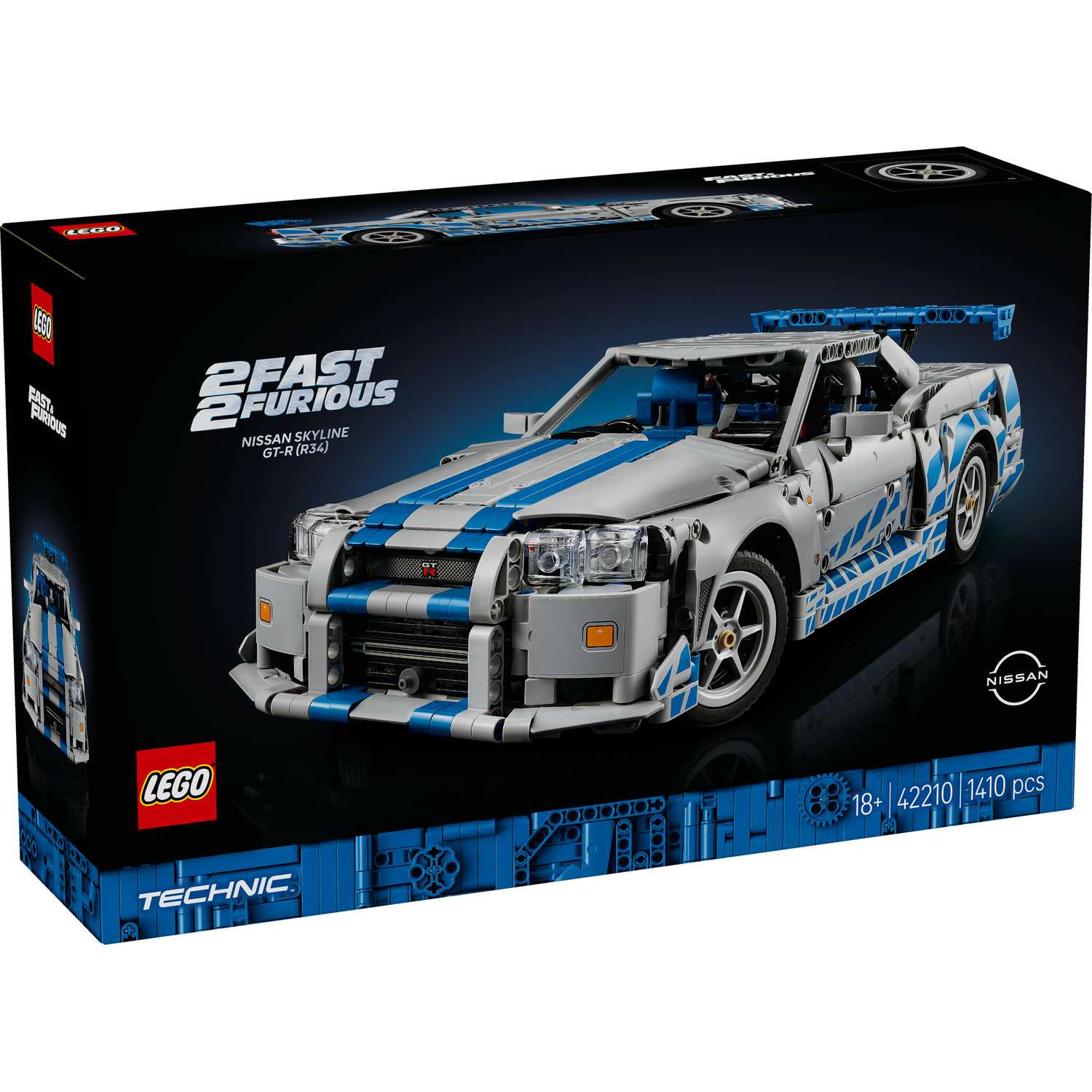 Lego 42210 2 Fast 2 Furious Nissan GT-R(R34)