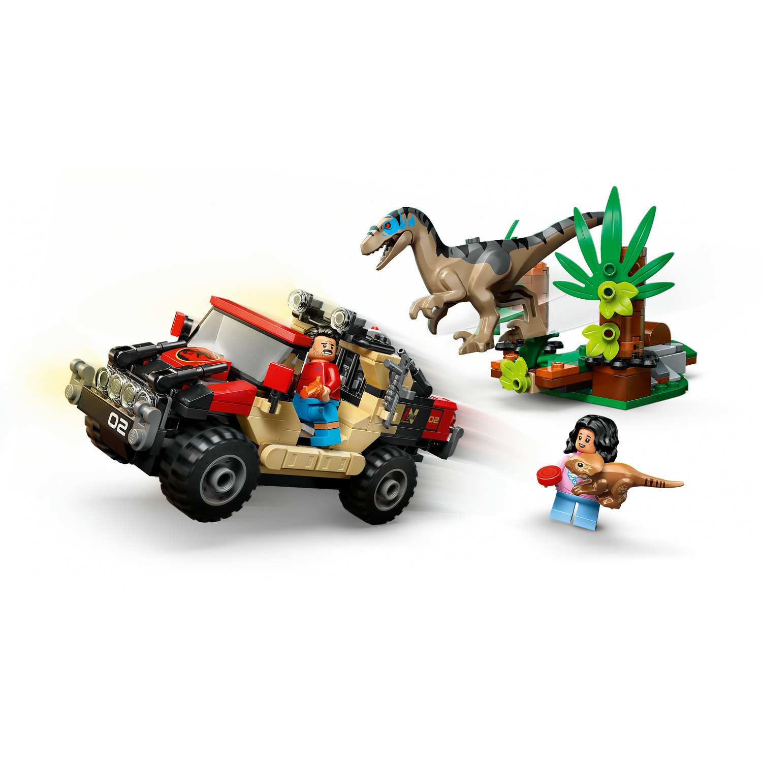 Lego 76972 Bjekstvo Raptora Terencem