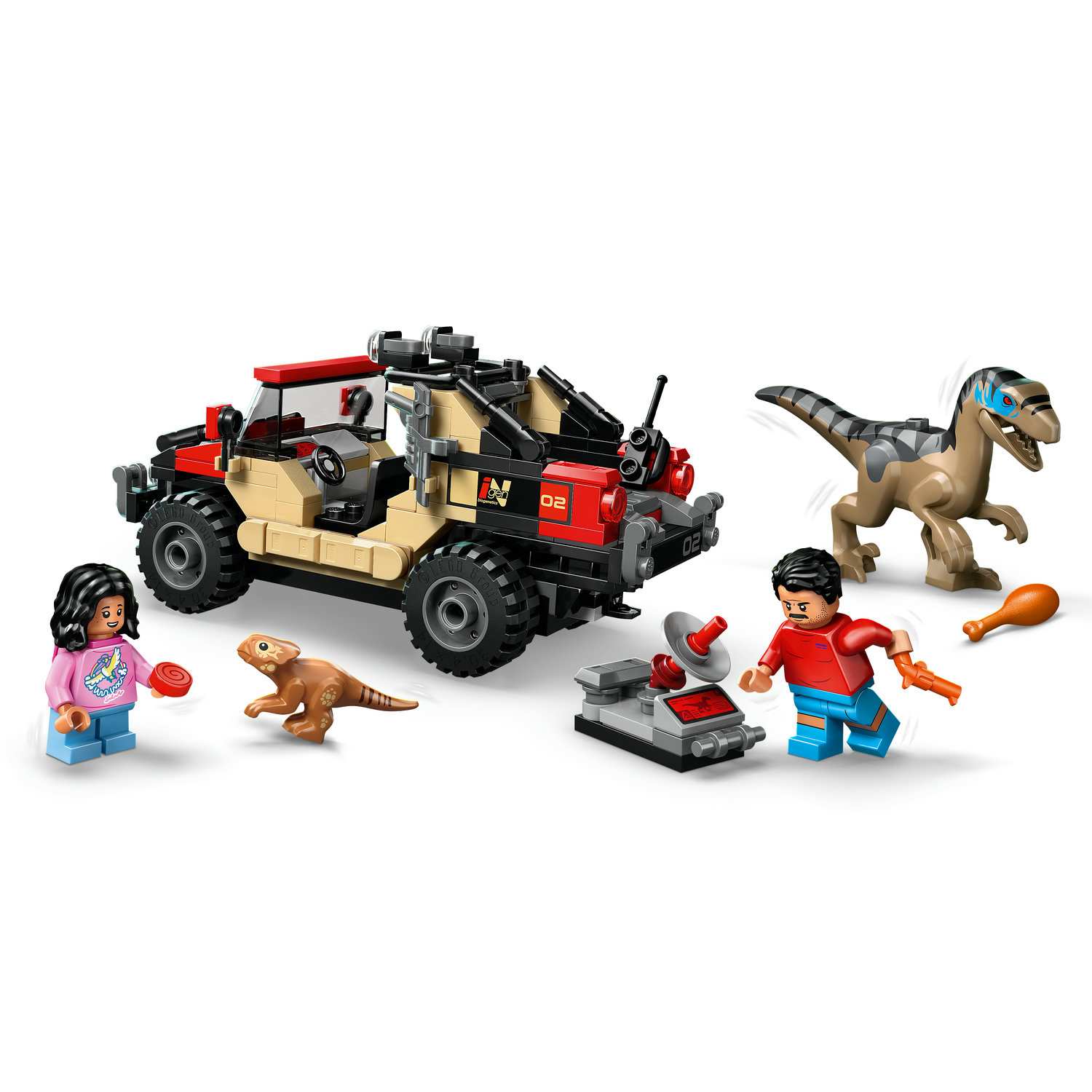 Lego 76972 Bjekstvo Raptora Terencem