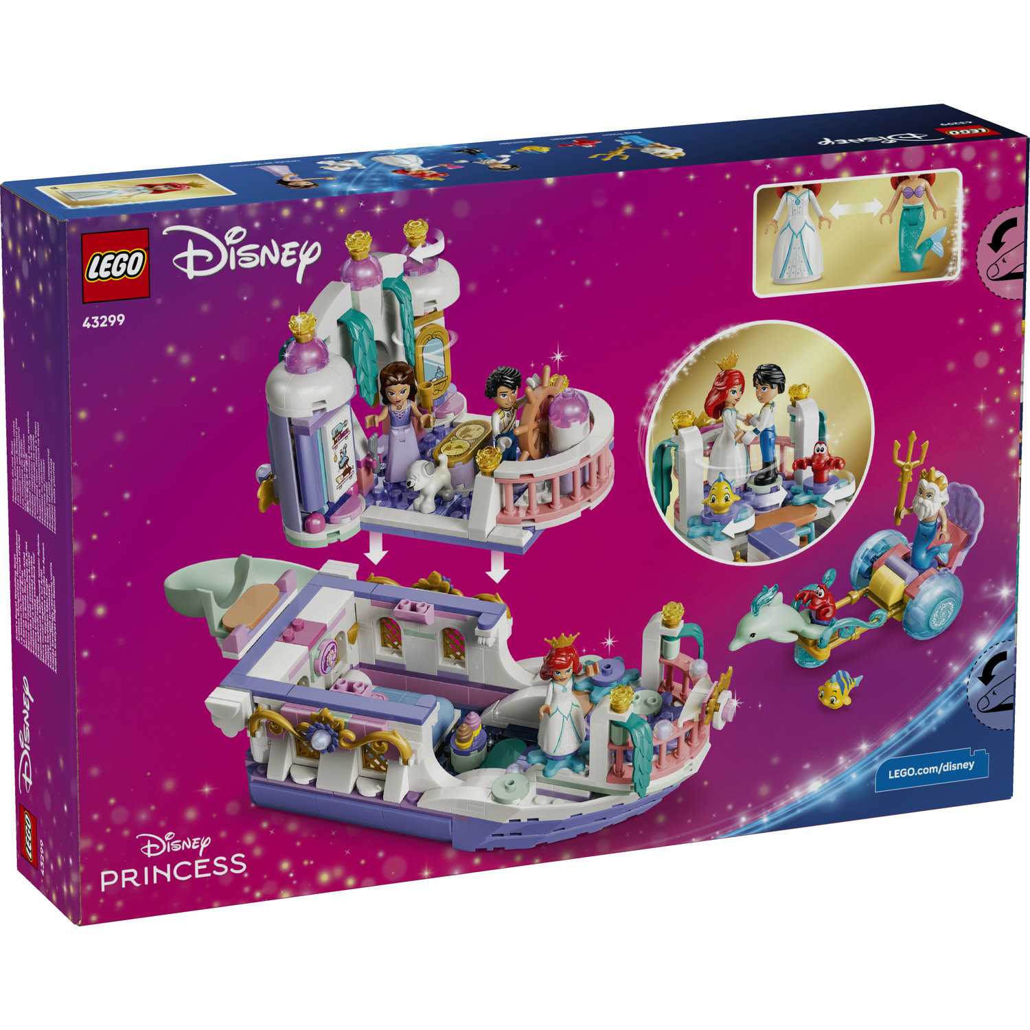 Lego 43299 Kraljevski brod za Arielino vjenčanje