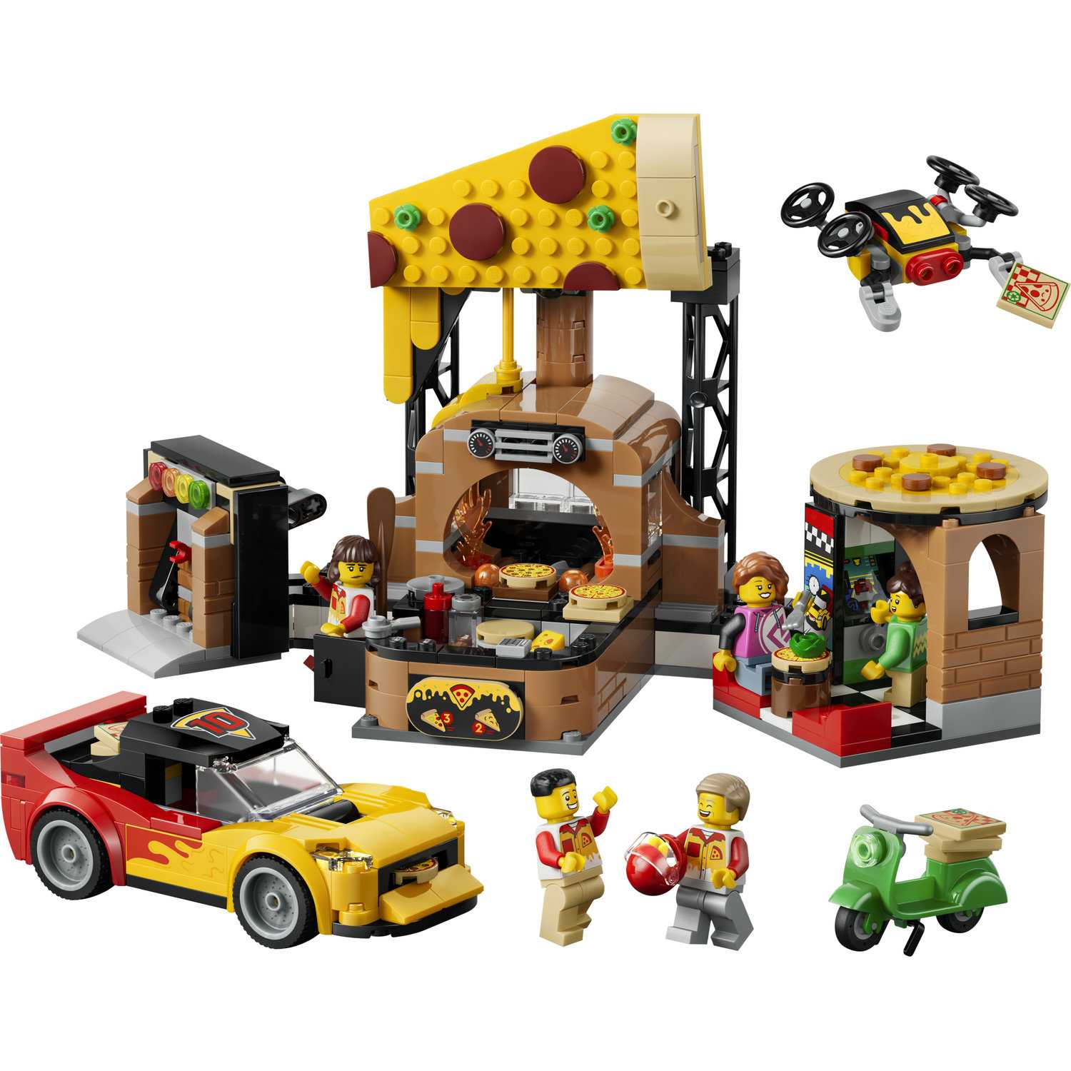 Lego 60496 Picerija sa dostavnim autima