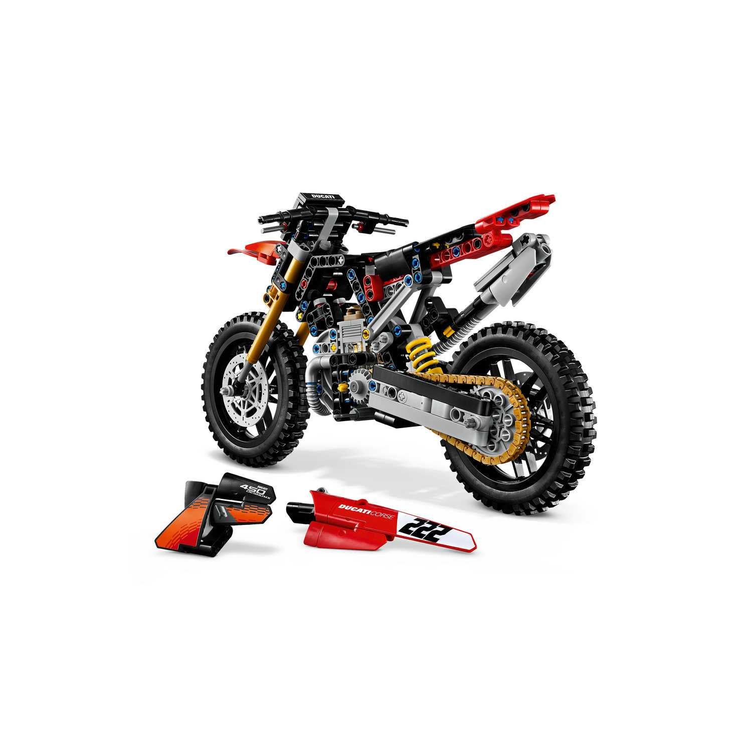 Lego 42238 Ducati Desmo450 MX motor