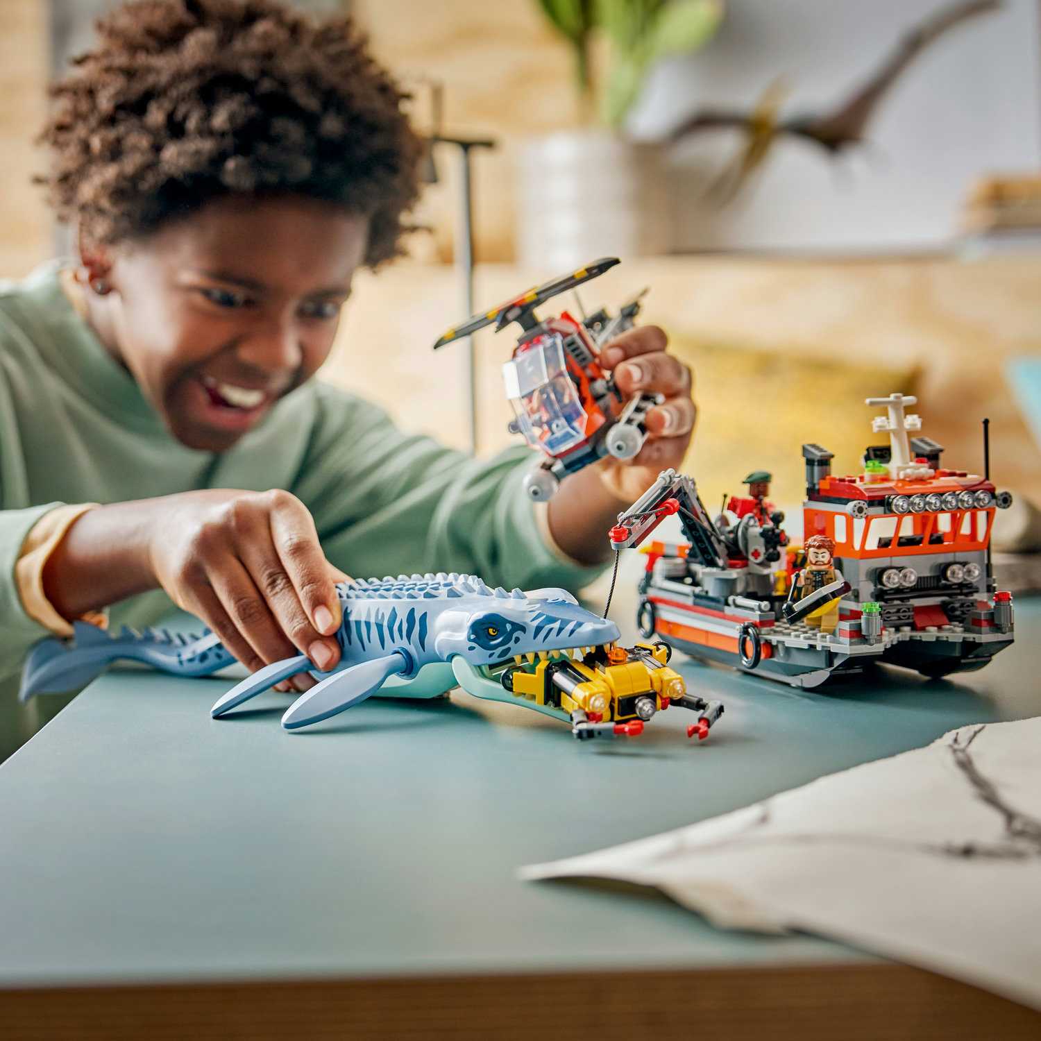 Lego 77983 Napad dinosaur broda na Mosasaurusu